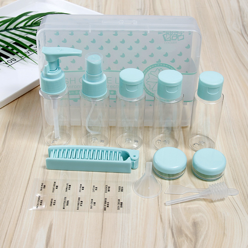 Cool Portable Travel Bottle Filling Set Cosmetics Bottle 12-Piece Set Travel Business Trip Wash Fire Extinguisher Bottles
