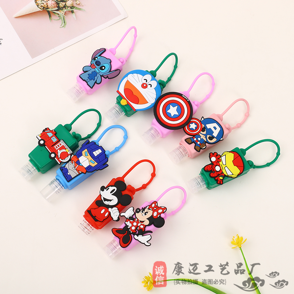 Children&#039;s Instant Hand Sanitizer Fire Extinguisher Bottles Antibacterial Disinfection Portable Cartoon Doll Doraemon Team Iron Man Bottle