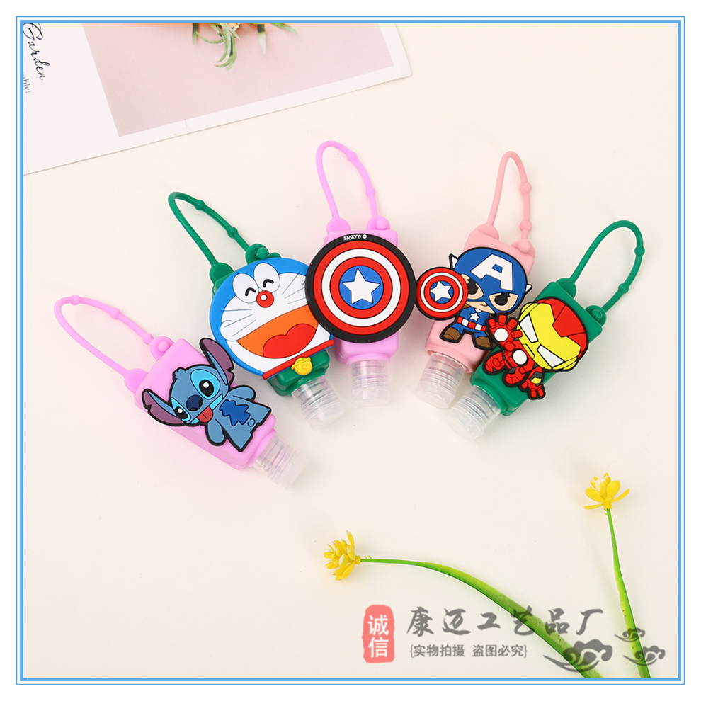 Children's Instant Hand Sanitizer Fire Extinguisher Bottles Antibacterial Disinfection Portable Cartoon Doll Doraemon Team Iron Man Bottle