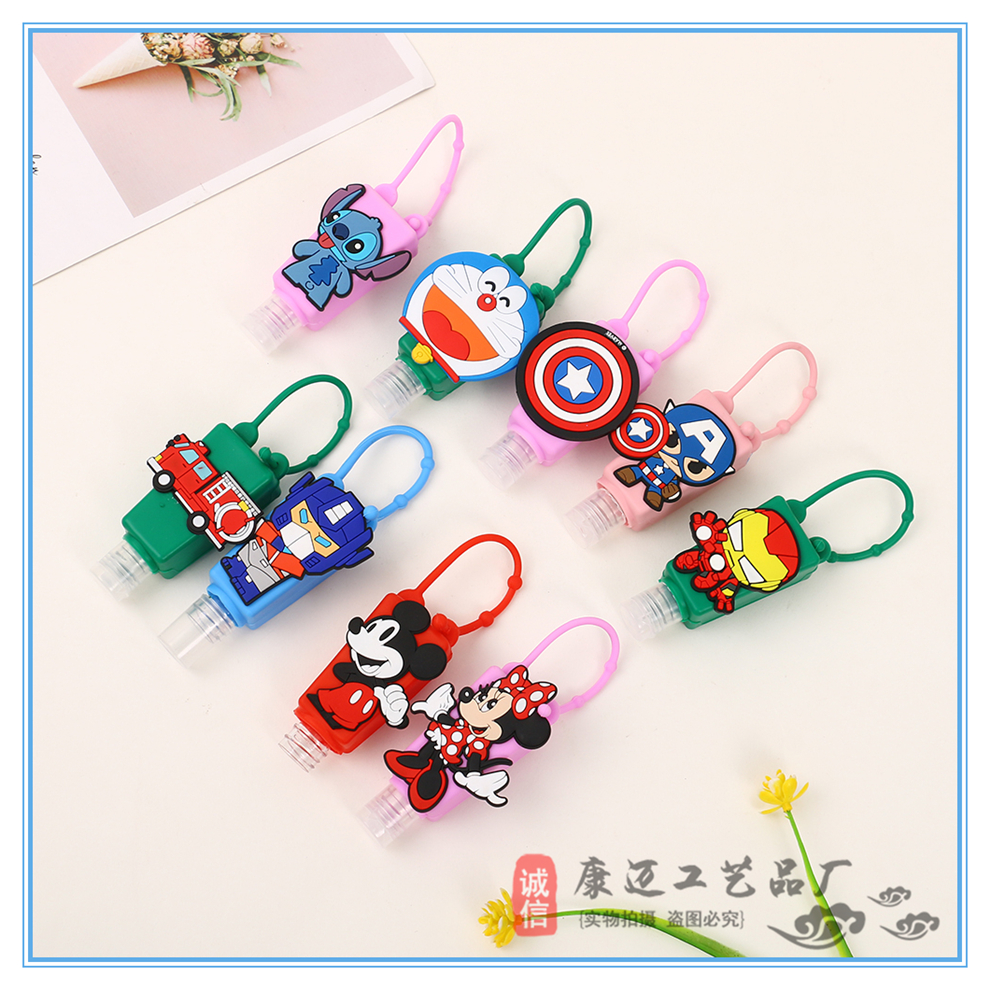Children's Instant Hand Sanitizer Fire Extinguisher Bottles Antibacterial Disinfection Portable Cartoon Doll Doraemon Team Iron Man Bottle