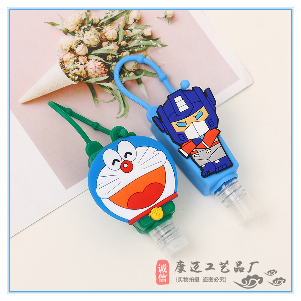 Children's Instant Hand Sanitizer Fire Extinguisher Bottles Antibacterial Disinfection Portable Cartoon Doll Doraemon Team Iron Man Bottle