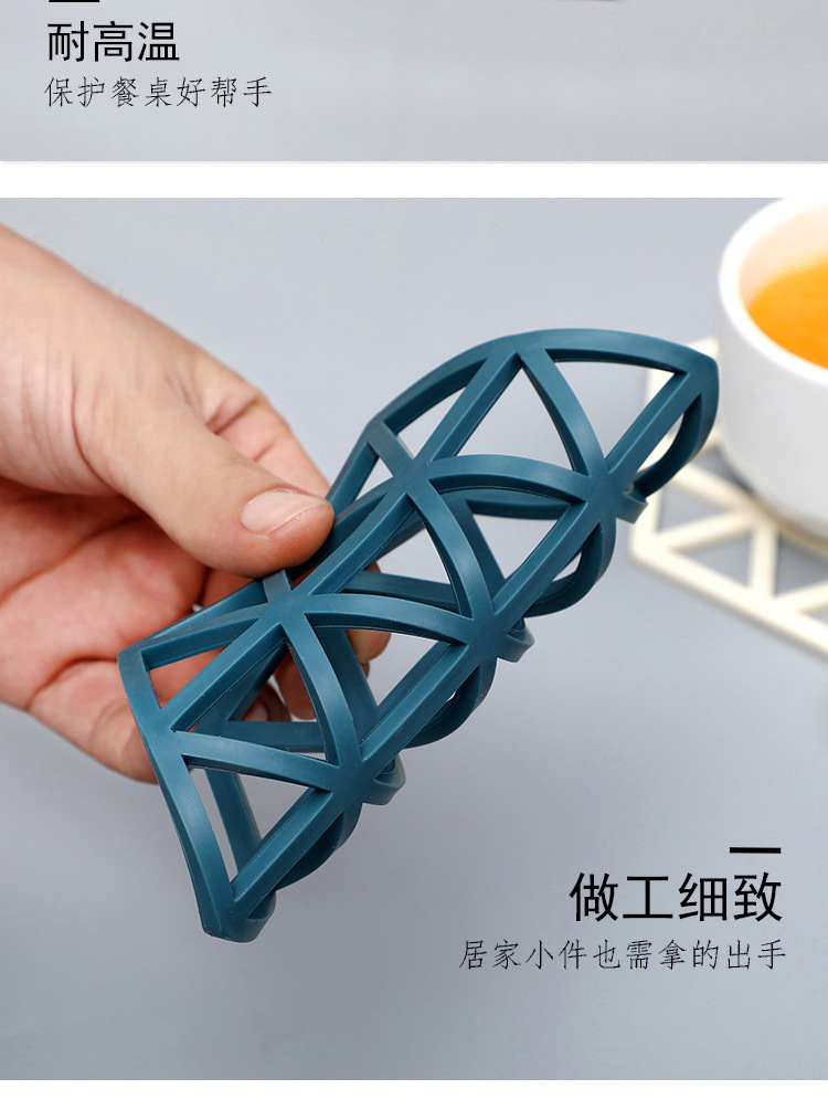 Hollow Solid Color Teacup Mat Nordic Style Home Supplies High Temperature Resistance Silicone Thermal Insulation Pad Non-Slip Heatproof Heat Resistance Bowl Mat Hollow Solid Color Teacup Mat Nordic Style Home Supplies High Temperature Resistance Silicone Thermal Insulation Pad Non-Slip Heatproof Heat Resistance Bowl Mat