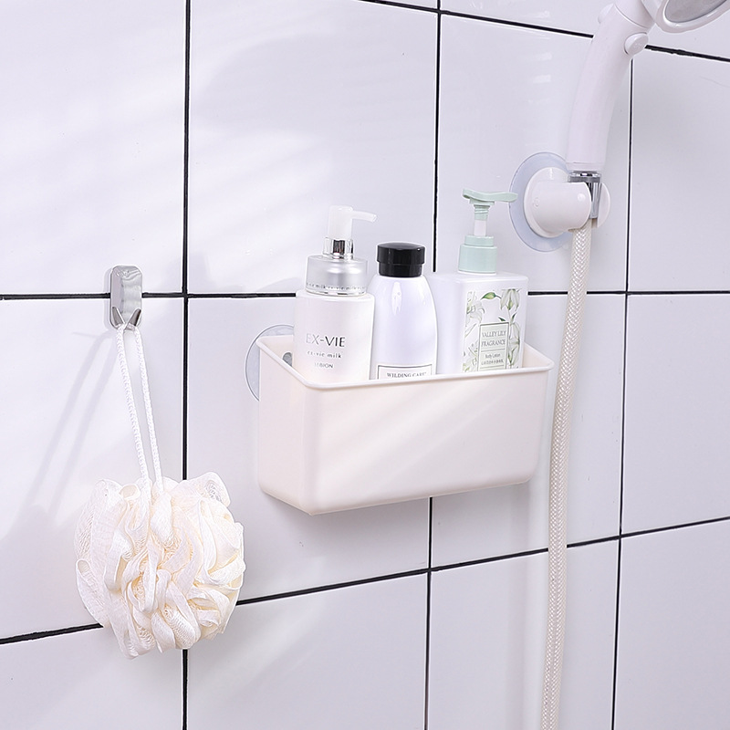 KM1073. Traceless sticker rack wall hanging plastic toilet bathroom bathroom shelf L