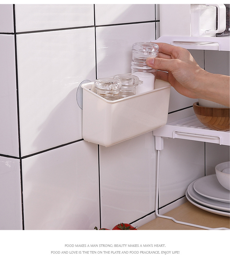 KM1073. Traceless sticker rack wall hanging plastic toilet bathroom bathroom shelf L KM1073. Traceless sticker rack wall hanging plastic toilet bathroom bathroom shelf L