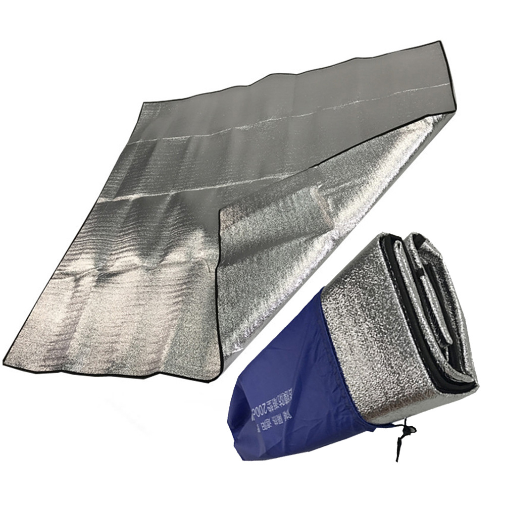 Tent Moisture-Proof Pad Outdoor Waterproof Beach Mat Moisture-Proof Camping Mat Aluminum Film Mat Crawling Heat Insulation Mattress Wholesale