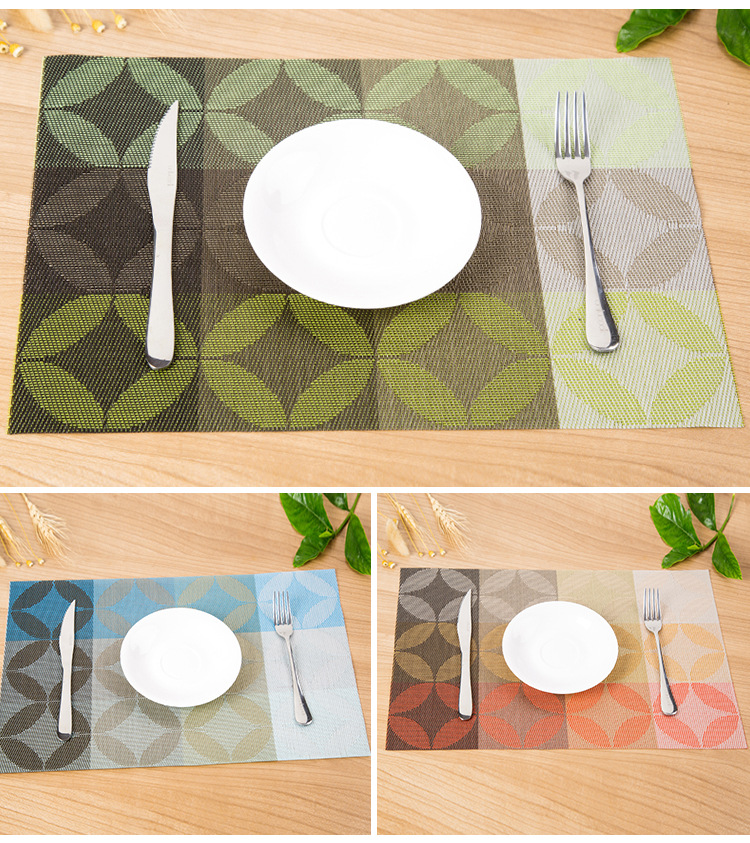 European table cushion western table cushion four pieces of gift box can be customized table cushion PVC table cushion heat insulation pad waterproof anti-hot manufacturers European table cushion western table cushion four pieces of gift box can be customized table cushion PVC table cushion heat insulation pad waterproof anti-hot manufacturers