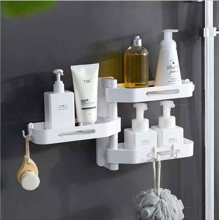 A54 Punch-Free Toilet Wash Utensils Shelf Bathroom Toilet Shelf Toilet Plastic Storage