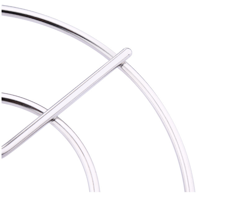 Three-Leg round High Leg Stainless Steel Pot Rack Bold Thickening Heat Insulation Pad Kitchen Tools Anti-Scald Household Steamer