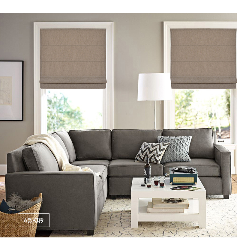Roman Curtains Curtain Nordic Simple Lifting Curtain European Custom Shutter Living Room Cotton Linen Solid Color New Custom Shading Roman Curtains Curtain Nordic Simple Lifting Curtain European Custom Shutter Living Room Cotton Linen Solid Color New Custom Shading