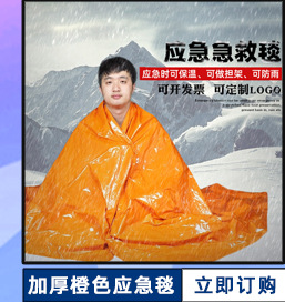 Cross-Border Spot PE Thickened Heat Insulation Insulation Emergency Blanket Emergency Tent First-Aid Sleeping Bags Outdoor Moisture Proof Pad Wholesale