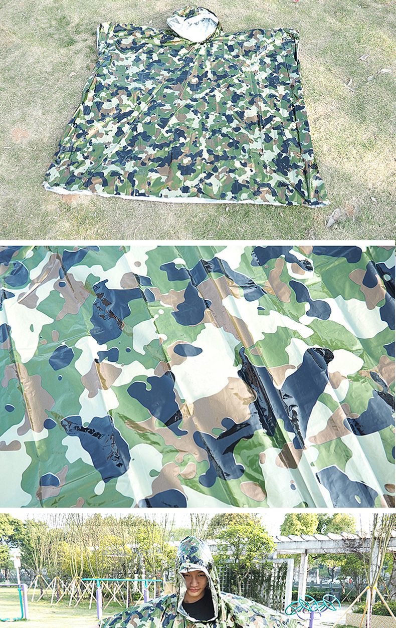 Cross-Border Spot PE Thickened Heat Insulation Insulation Emergency Blanket Emergency Tent First-Aid Sleeping Bags Outdoor Moisture Proof Pad Wholesale