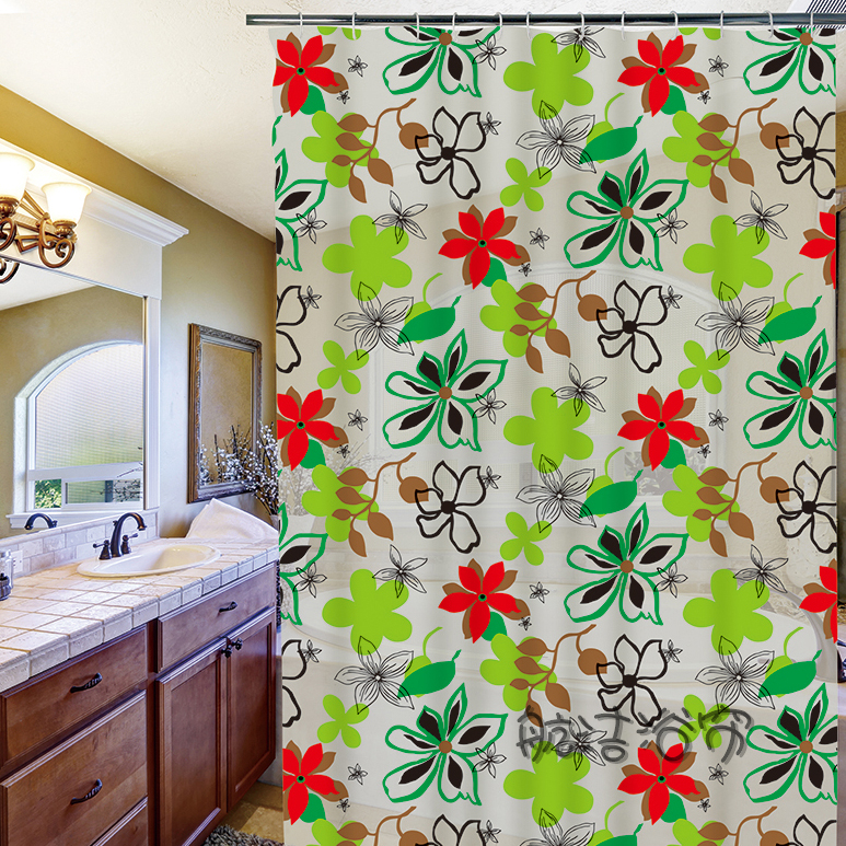 Partition Curtain Waterproof Thickened Mildew-Proof Portiere Curtains Shower Hanging Curtain