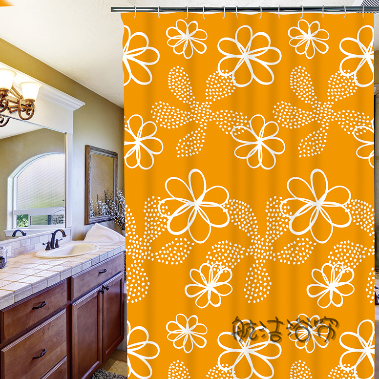 Partition Curtain Waterproof Thickened Mildew-Proof Portiere Curtains Shower Hanging Curtain