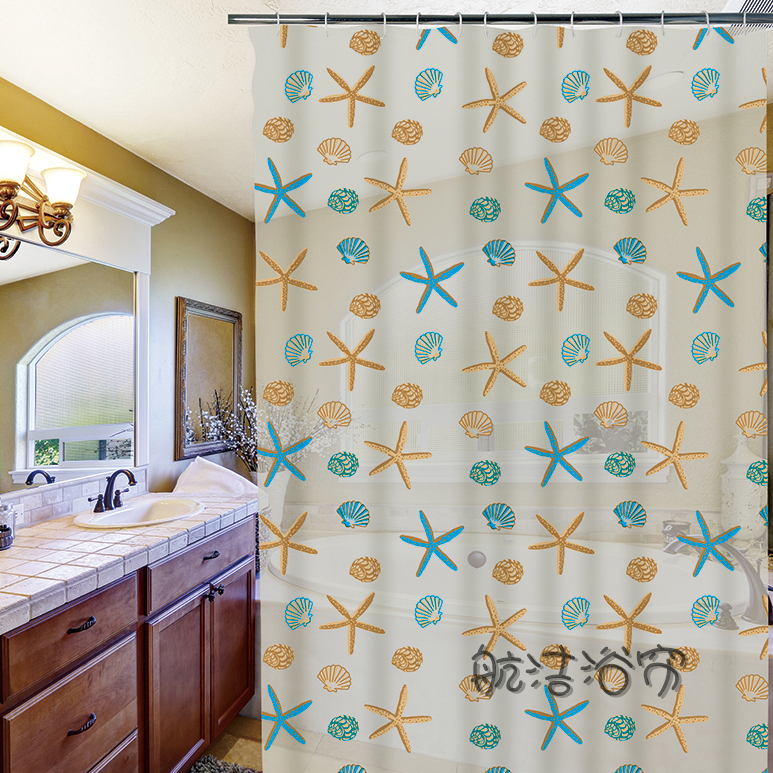 Partition Curtain Waterproof Thickened Mildew-Proof Portiere Curtains Shower Hanging Curtain