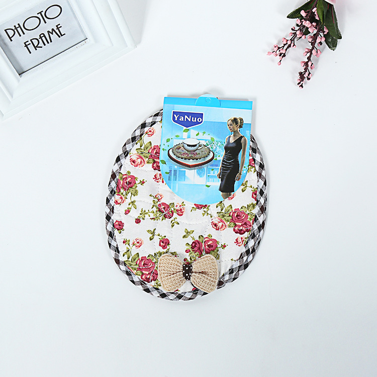 Manufacturers direct kitchen household heat insulation pad cup pad tray pad multi - color oval cotton pad thicker high temperature wholesale Manufacturers direct kitchen household heat insulation pad cup pad tray pad multi - color oval cotton pad thicker high temperature wholesale