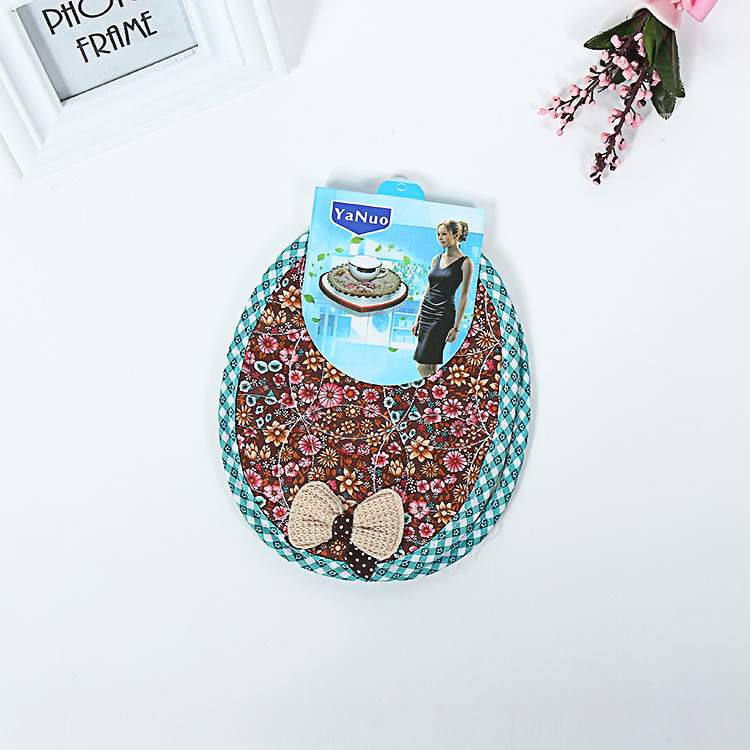 Manufacturers direct kitchen household heat insulation pad cup pad tray pad multi - color oval cotton pad thicker high temperature wholesale Manufacturers direct kitchen household heat insulation pad cup pad tray pad multi - color oval cotton pad thicker high temperature wholesale