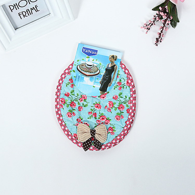 Manufacturers direct kitchen household heat insulation pad cup pad tray pad multi - color oval cotton pad thicker high temperature wholesale Manufacturers direct kitchen household heat insulation pad cup pad tray pad multi - color oval cotton pad thicker high temperature wholesale