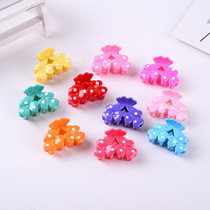 Manufacturer direct plain rubber plastic grab clip large ladies bath tray hair fashion wave grain hair clip hair accessories