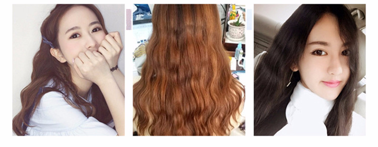 Foreign Trade Three-Tube Hair Curler Multi-Gear Adjustable Water Ripple Electric Hair Curlers Ceramic Egg Roll Big Wave Hair Perm