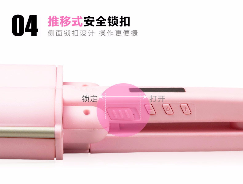 Foreign Trade Three-Tube Hair Curler Multi-Gear Adjustable Water Ripple Electric Hair Curlers Ceramic Egg Roll Big Wave Hair Perm