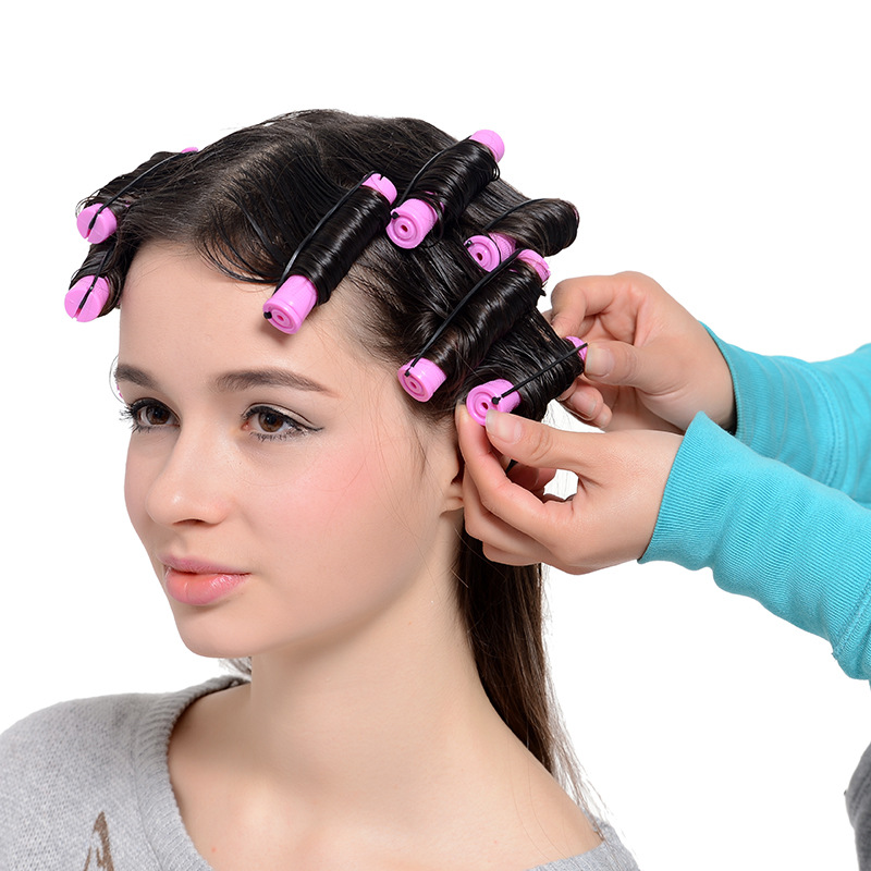 Factory Direct Supply Short with Cover Fringe Curls Cross-Border More Sizes Plastic American Cold Wave Bars Hair Tools