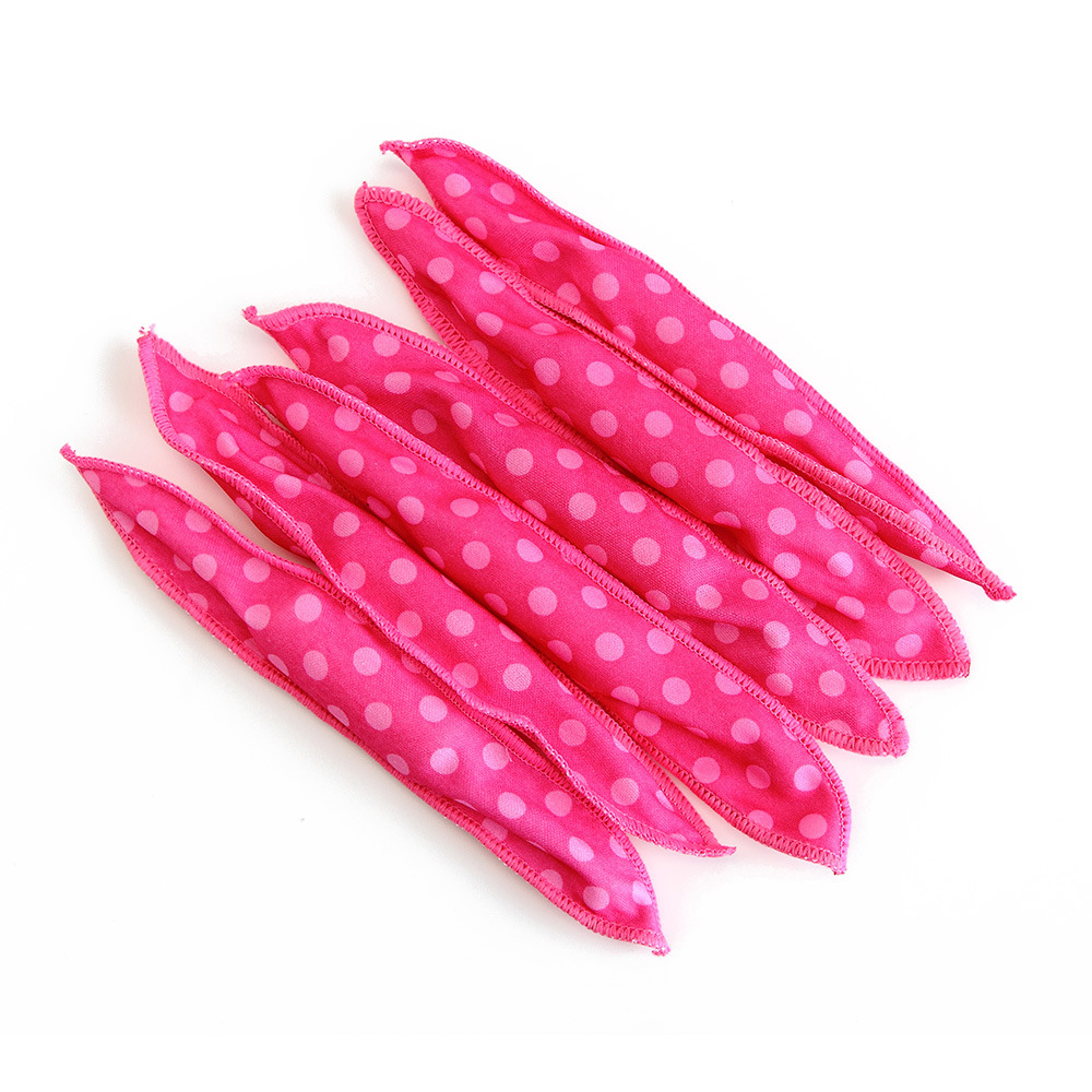 Curlers Polka Dot Sponge Curly Hair Sleep Hair Curlers Dry Hair Curlers Hair Curler Big Wave Pear Flower Hair Curler