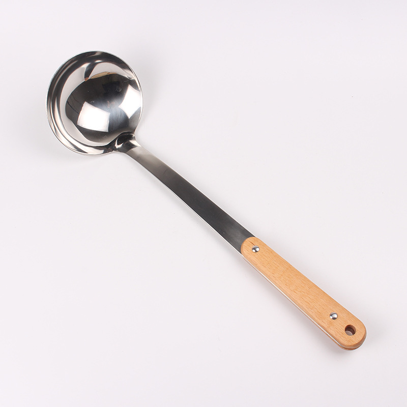 3cm Non-Magnetic Stainless Steel Spatula Wooden Handle Spatula Porridge Spoon High-Grade Spatula Cooking Ladel Factory Wholesale 3cm Non-Magnetic Stainless Steel Spatula Wooden Handle Spatula Porridge Spoon High-Grade Spatula Cooking Ladel Factory Wholesale