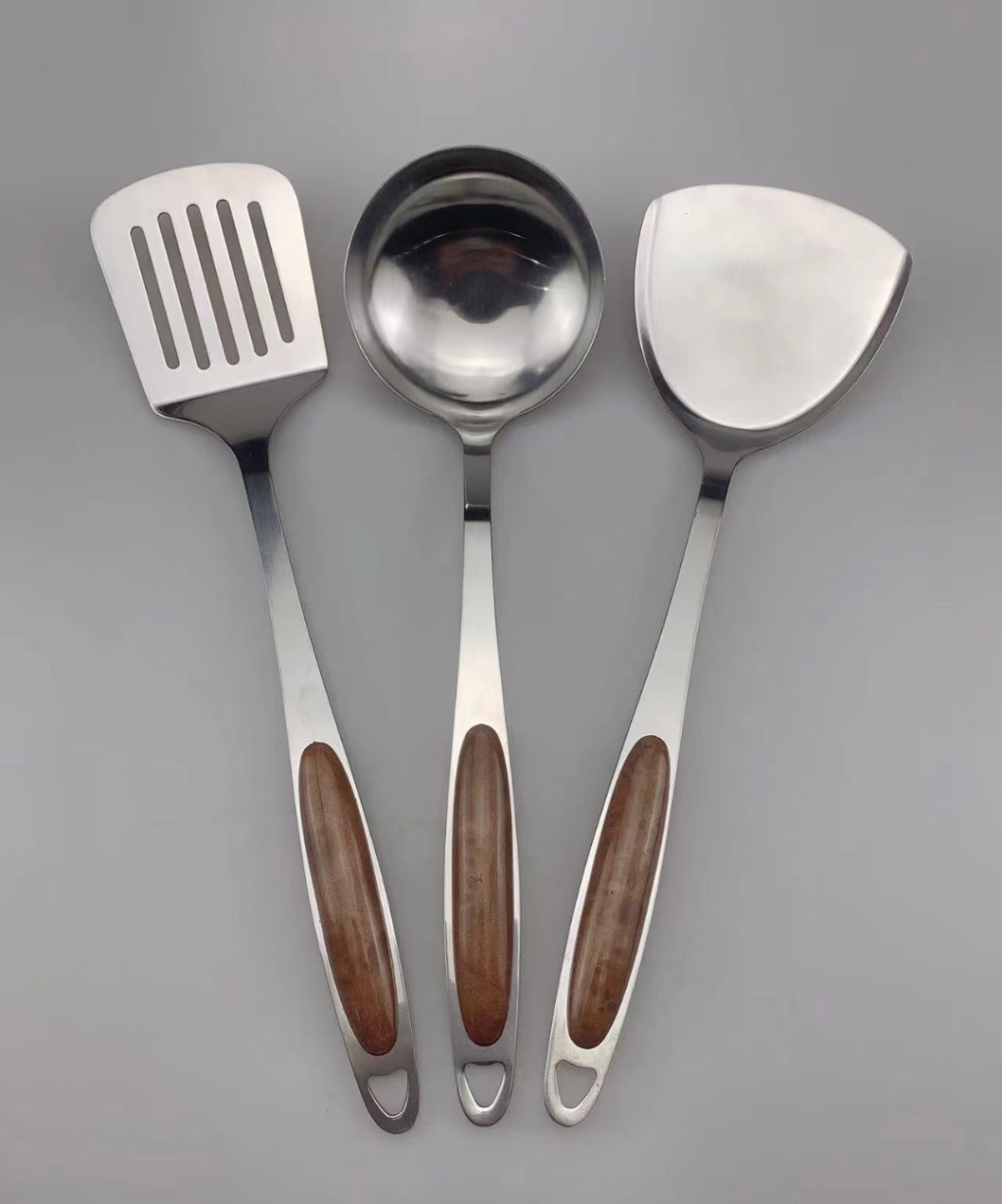 Stainless Steel Tableware Large Kitchenware Spatula and Soup Spoon Stainless Steel Tableware Large Kitchenware Spatula and Soup Spoon