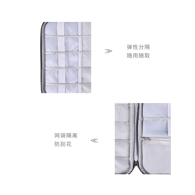 New Flat Digital Packet Storage Bag Multifunction Data Cable Storage Bag Mobile Power Headset Storage Bag Factory