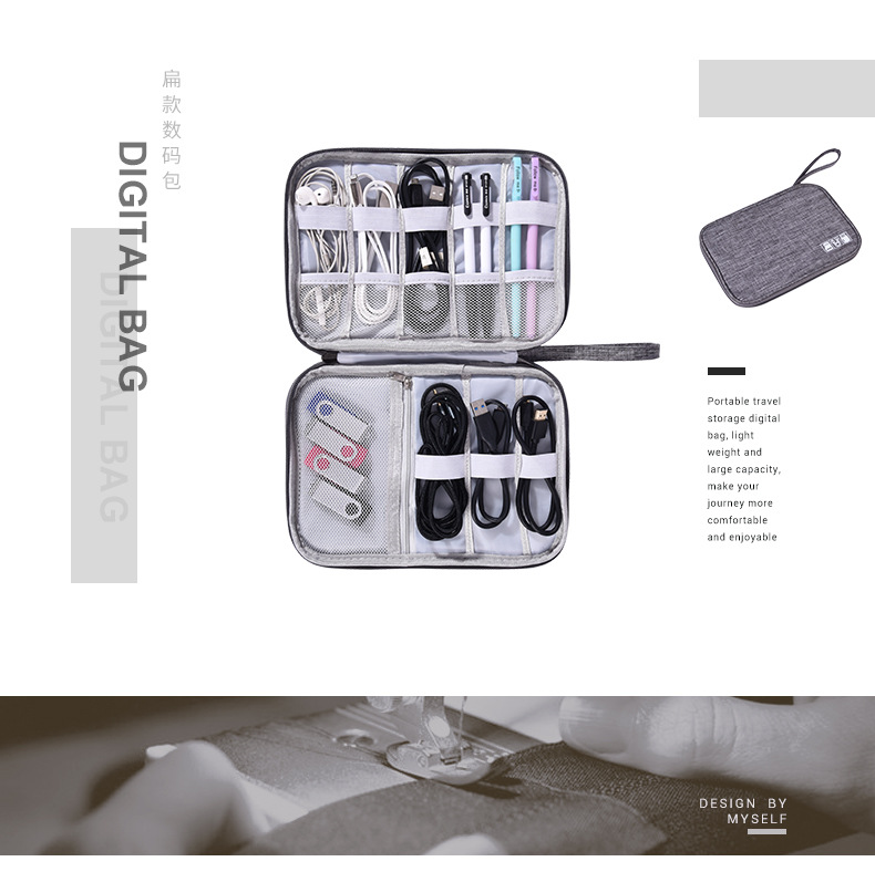 New Flat Digital Packet Storage Bag Multifunction Data Cable Storage Bag Mobile Power Headset Storage Bag Factory New Flat Digital Packet Storage Bag Multifunction Data Cable Storage Bag Mobile Power Headset Storage Bag Factory