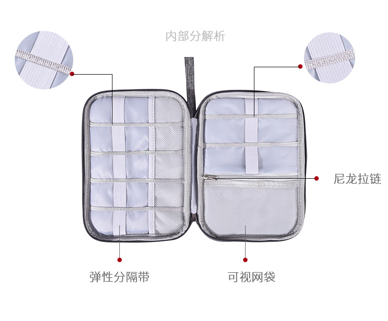 New Flat Digital Packet Storage Bag Multifunction Data Cable Storage Bag Mobile Power Headset Storage Bag Factory New Flat Digital Packet Storage Bag Multifunction Data Cable Storage Bag Mobile Power Headset Storage Bag Factory
