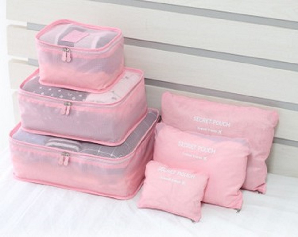 Travel Storage Bag Travel Product Buggy Bag Oxford Cloth Clothing Shoe Organizing Bag Six-Piece Set