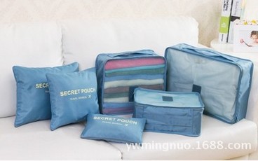 Travel Storage Bag Travel Product Buggy Bag Oxford Cloth Clothing Shoe Organizing Bag Six-Piece Set Travel Storage Bag Travel Product Buggy Bag Oxford Cloth Clothing Shoe Organizing Bag Six-Piece Set