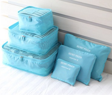 Travel Storage Bag Travel Product Buggy Bag Oxford Cloth Clothing Shoe Organizing Bag Six-Piece Set Travel Storage Bag Travel Product Buggy Bag Oxford Cloth Clothing Shoe Organizing Bag Six-Piece Set