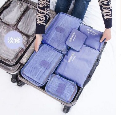 Travel Storage Bag Travel Product Buggy Bag Oxford Cloth Clothing Shoe Organizing Bag Six-Piece Set Travel Storage Bag Travel Product Buggy Bag Oxford Cloth Clothing Shoe Organizing Bag Six-Piece Set