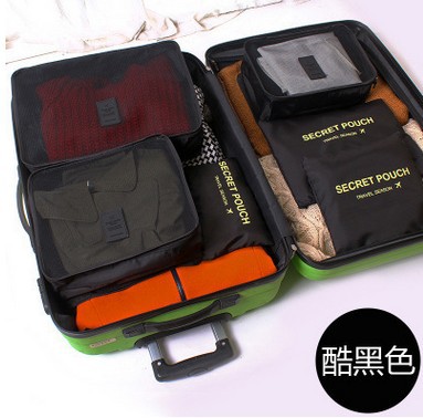 Travel Storage Bag Travel Product Buggy Bag Oxford Cloth Clothing Shoe Organizing Bag Six-Piece Set Travel Storage Bag Travel Product Buggy Bag Oxford Cloth Clothing Shoe Organizing Bag Six-Piece Set