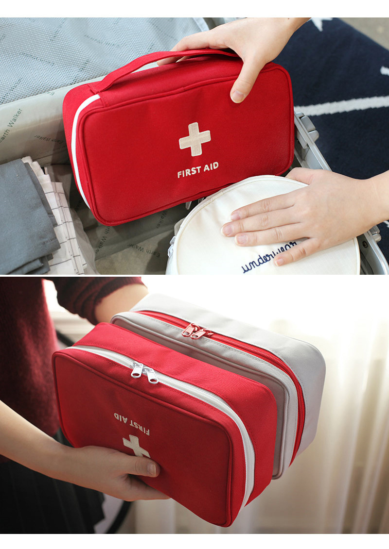 Korean Travel Portable Portable Medicine Bag Emergency Bag First-Aid Appliance Storage Bag Large Organizing Bag Manufacturer Korean Travel Portable Portable Medicine Bag Emergency Bag First-Aid Appliance Storage Bag Large Organizing Bag Manufacturer