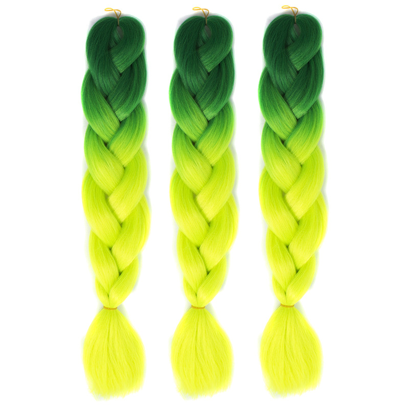 African Big Braid African Dreadlocks Color Gradient Chemical Fiber Big Braid Hair Extension Small Braid Hair Braid Wig