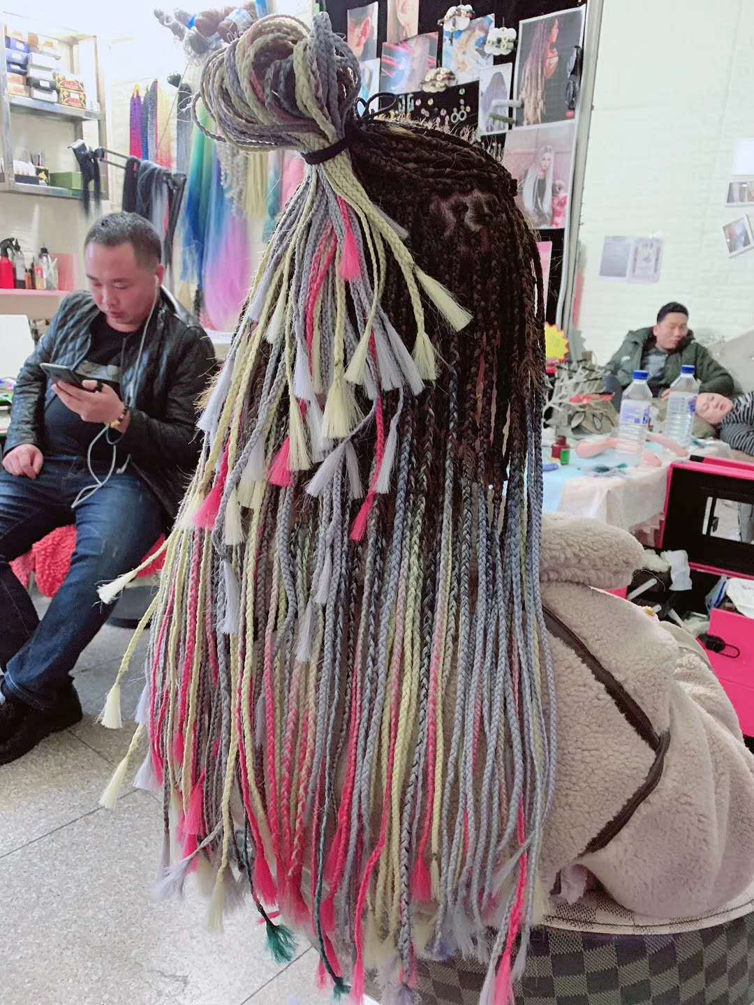 African Big Braid African Dreadlocks Color Gradient Chemical Fiber Big Braid Hair Extension Small Braid Hair Braid Wig African Big Braid African Dreadlocks Color Gradient Chemical Fiber Big Braid Hair Extension Small Braid Hair Braid Wig