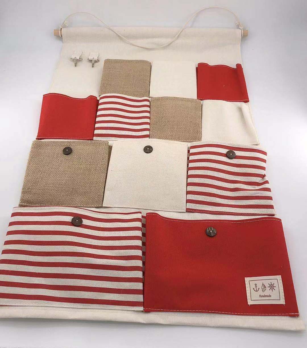 Factory Direct Sales Cloth Hanging Pocket Storage Bag Wall-Mounted Wall Hanging Bagable Organizing Bag Or Customized Factory Direct Sales Cloth Hanging Pocket Storage Bag Wall-Mounted Wall Hanging Bagable Organizing Bag Or Customized