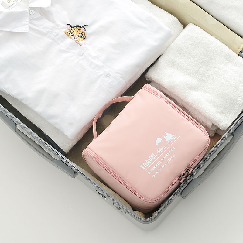 2019 new hook wash bag travel business trip portable large capacity memory storage bag multi-functional makeup bag