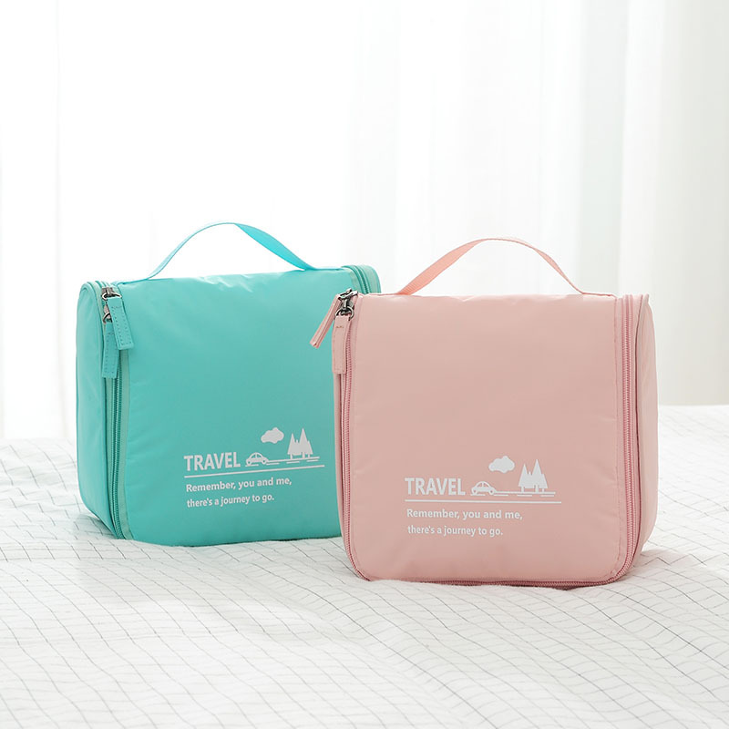 2019 new hook wash bag travel business trip portable large capacity memory storage bag multi-functional makeup bag