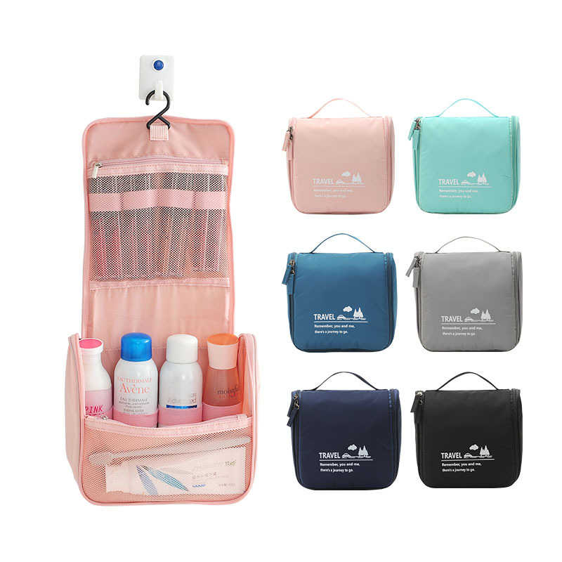 2019 new hook wash bag travel business trip portable large capacity memory storage bag multi-functional makeup bag