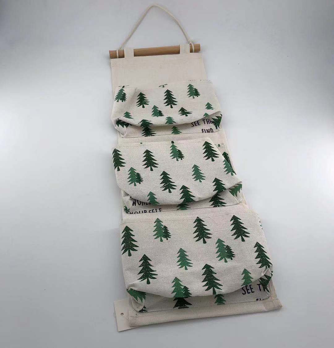 Factory Direct Sales Cloth Hanging Pocket Storage Bag Wall Hanging Organizing Bag Storage Bag Storage Bag Can Also Be Customized