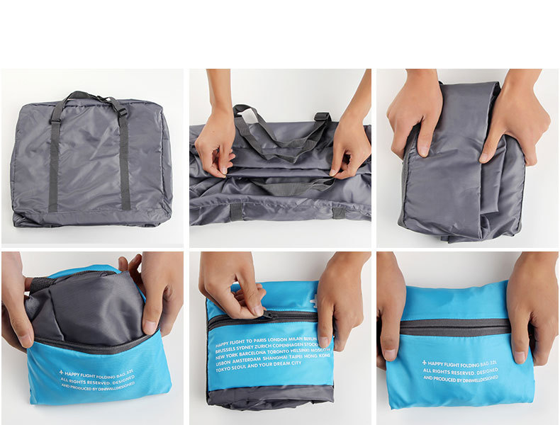 Korean Style High Quality Large Capacity Luggage Portable Waterproof Nylon Folding Travel Storage Bag Buggy Bag Korean Style High Quality Large Capacity Luggage Portable Waterproof Nylon Folding Travel Storage Bag Buggy Bag