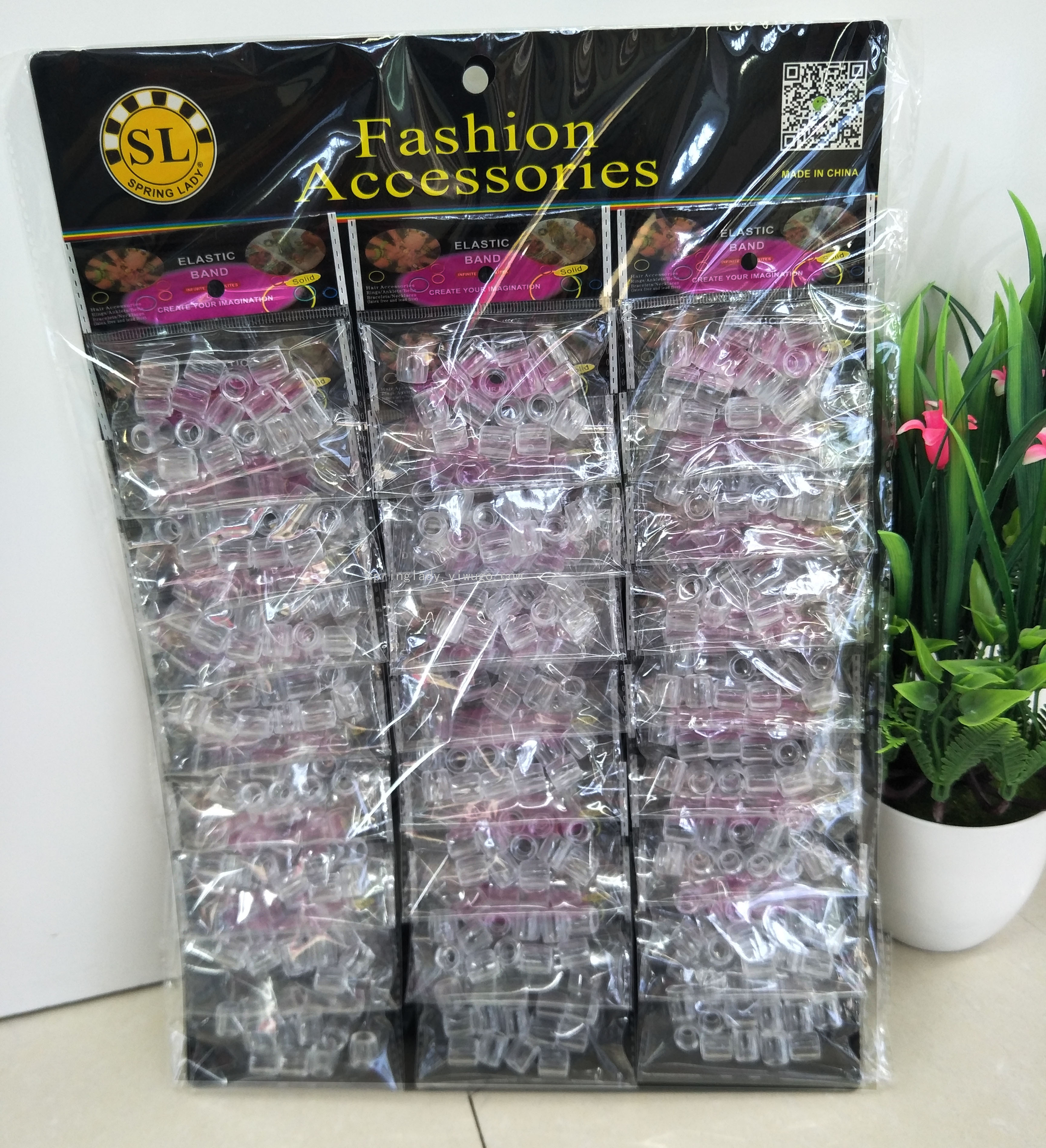 Transparent round Straight Hole Plastic Beads DIY Handmade Jewelry Accessories Loose Beads Hair Extension Beads Wig Part SPRING LADY Transparent round Straight Hole Plastic Beads DIY Handmade Jewelry Accessories Loose Beads Hair Extension Beads Wig Part SPRING LADY