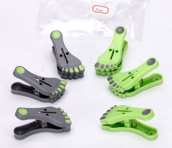 Natural Lin plastic clip home plastic clothes clip fashion color Size: 66 * 29 * 18/39mm