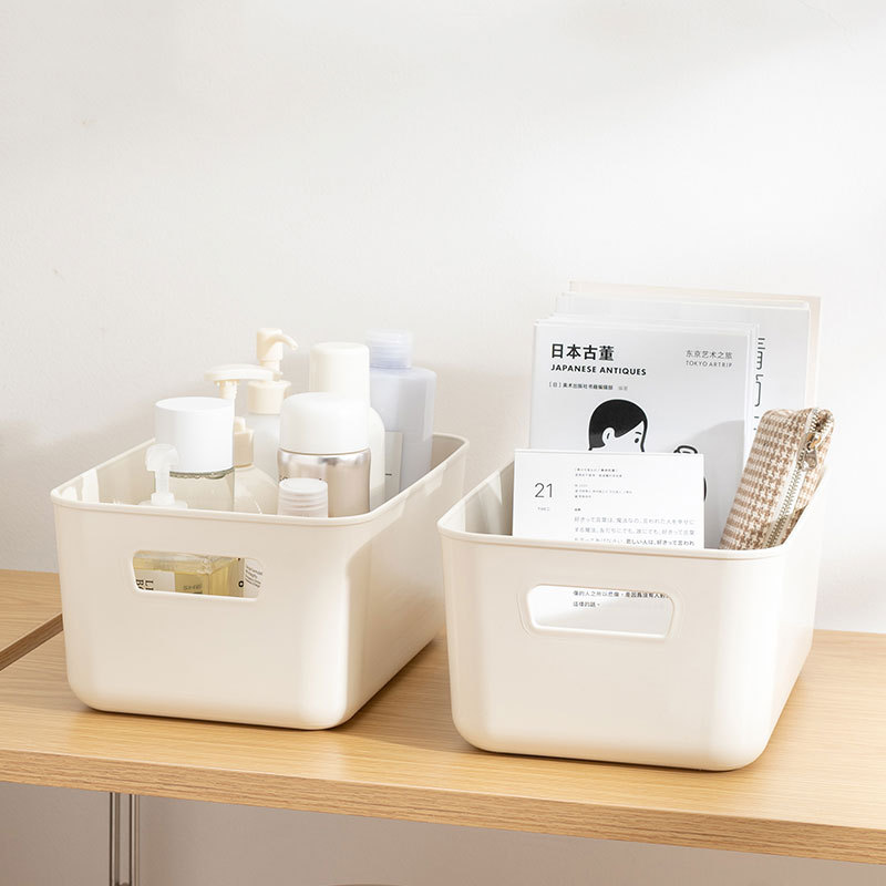 Cosmetics Storage Box Dustproof Desktop Storage Box Student Net Red Storage Rack Sundries Storage Household Storage Box Storage Box