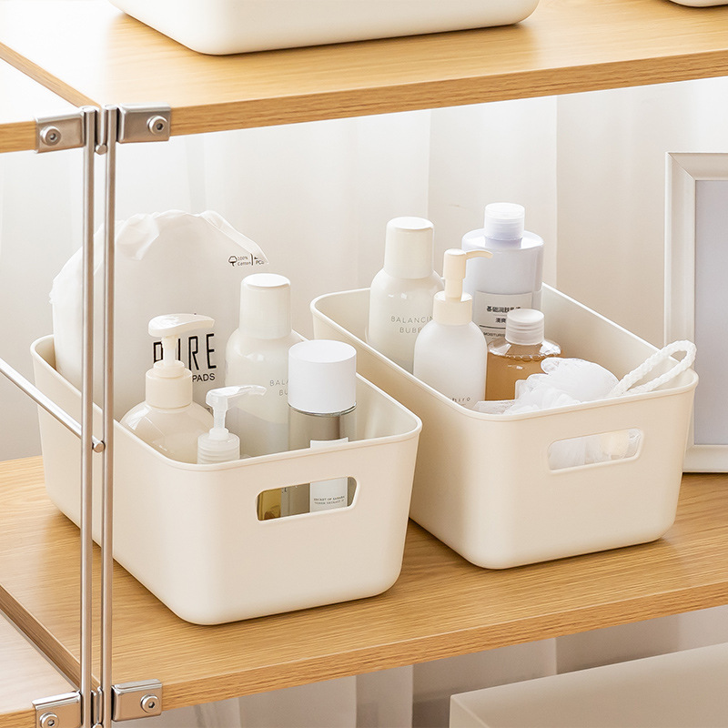 Cosmetics Storage Box Dustproof Desktop Storage Box Student Net Red Storage Rack Sundries Storage Household Storage Box Storage Box