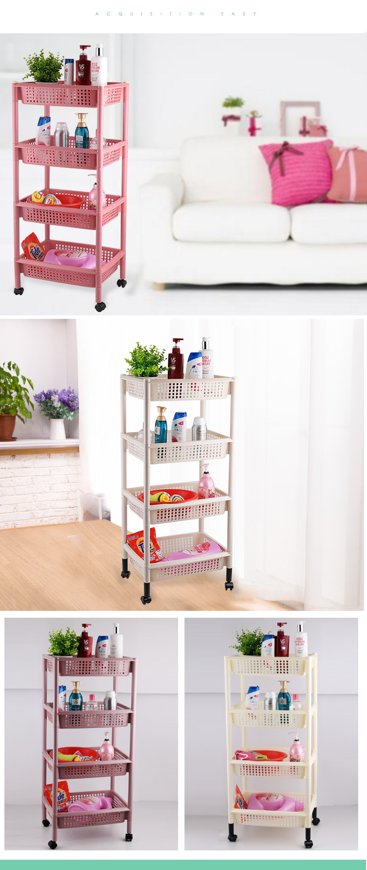 Factory Direct Sales Large Plastic Storage Rack Kitchen Bathroom Square Floor Vegetable and Fruit Storage Rack Square Wine Rack Factory Direct Sales Large Plastic Storage Rack Kitchen Bathroom Square Floor Vegetable and Fruit Storage Rack Square Wine Rack